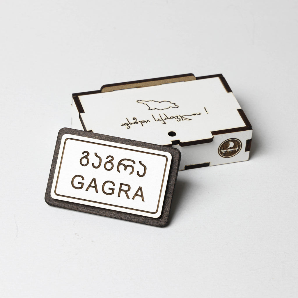 მაცივრის მაგნიტი: გაგრის ტრაფარეტი