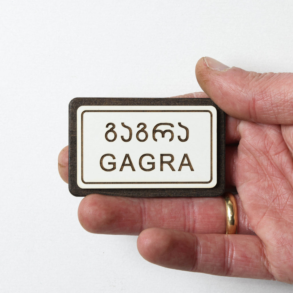 მაცივრის მაგნიტი: გაგრის ტრაფარეტი