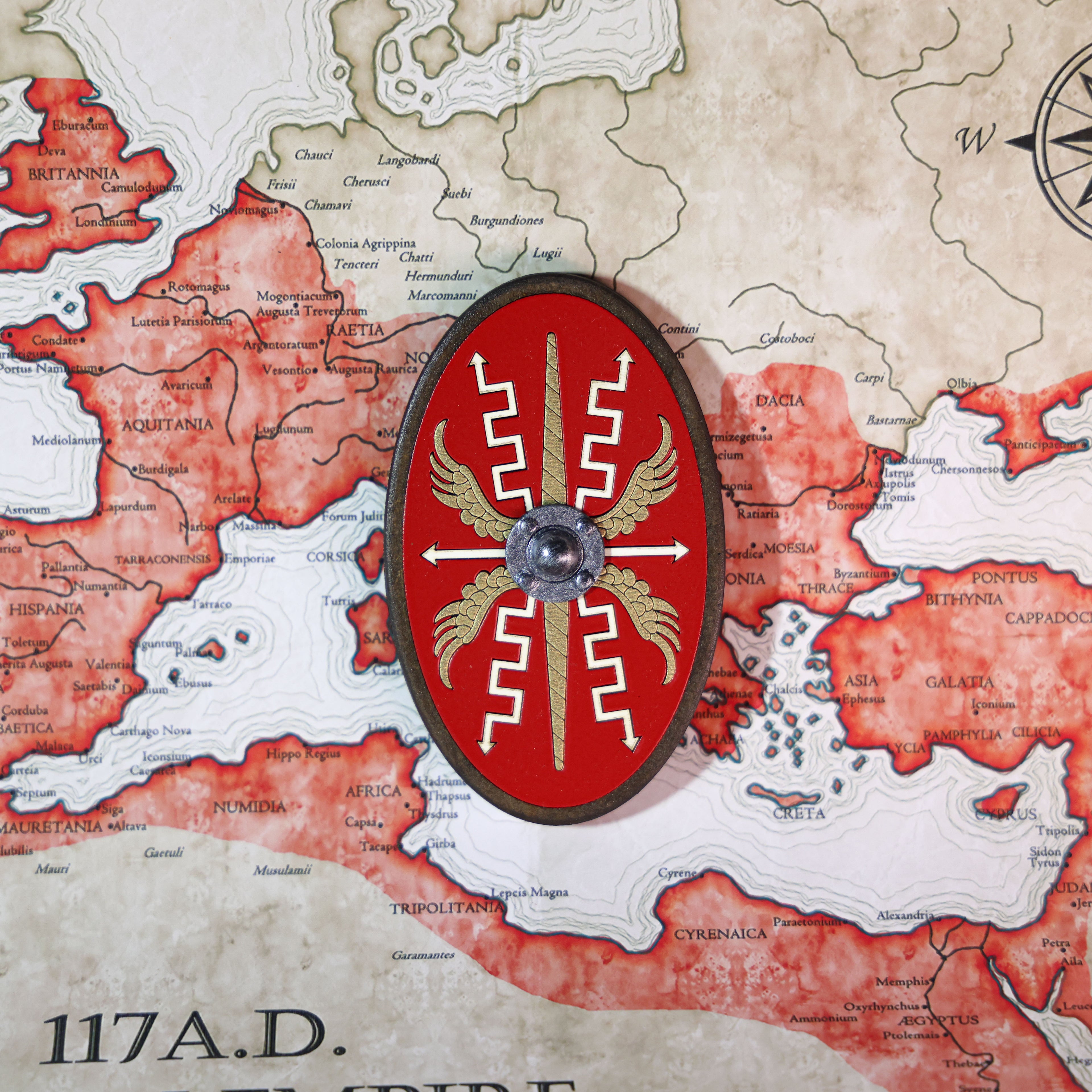 მაცივრის მაგნიტი: რომაული ფარი