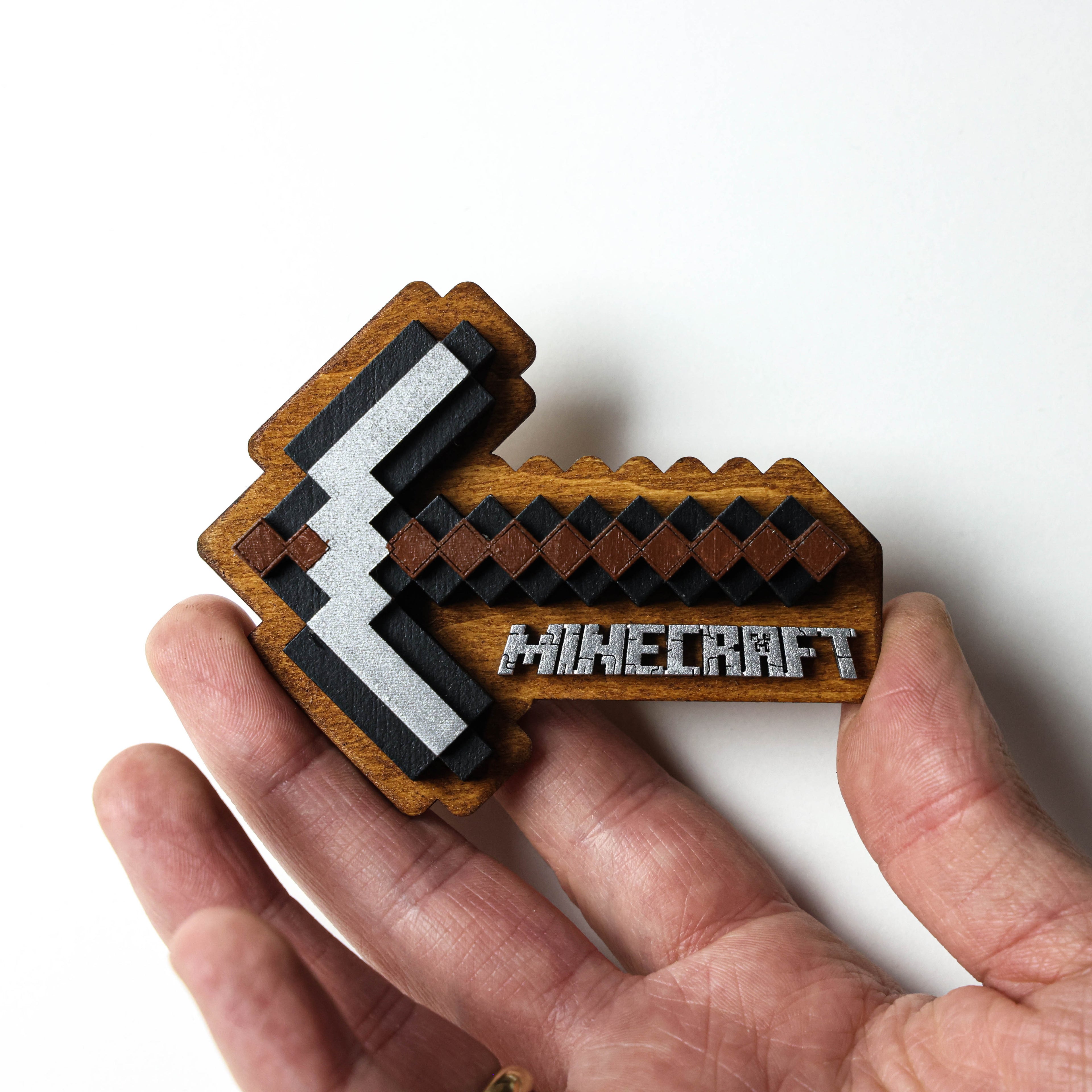 მაცივრის მაგნიტი: Minecraft Pickaxe