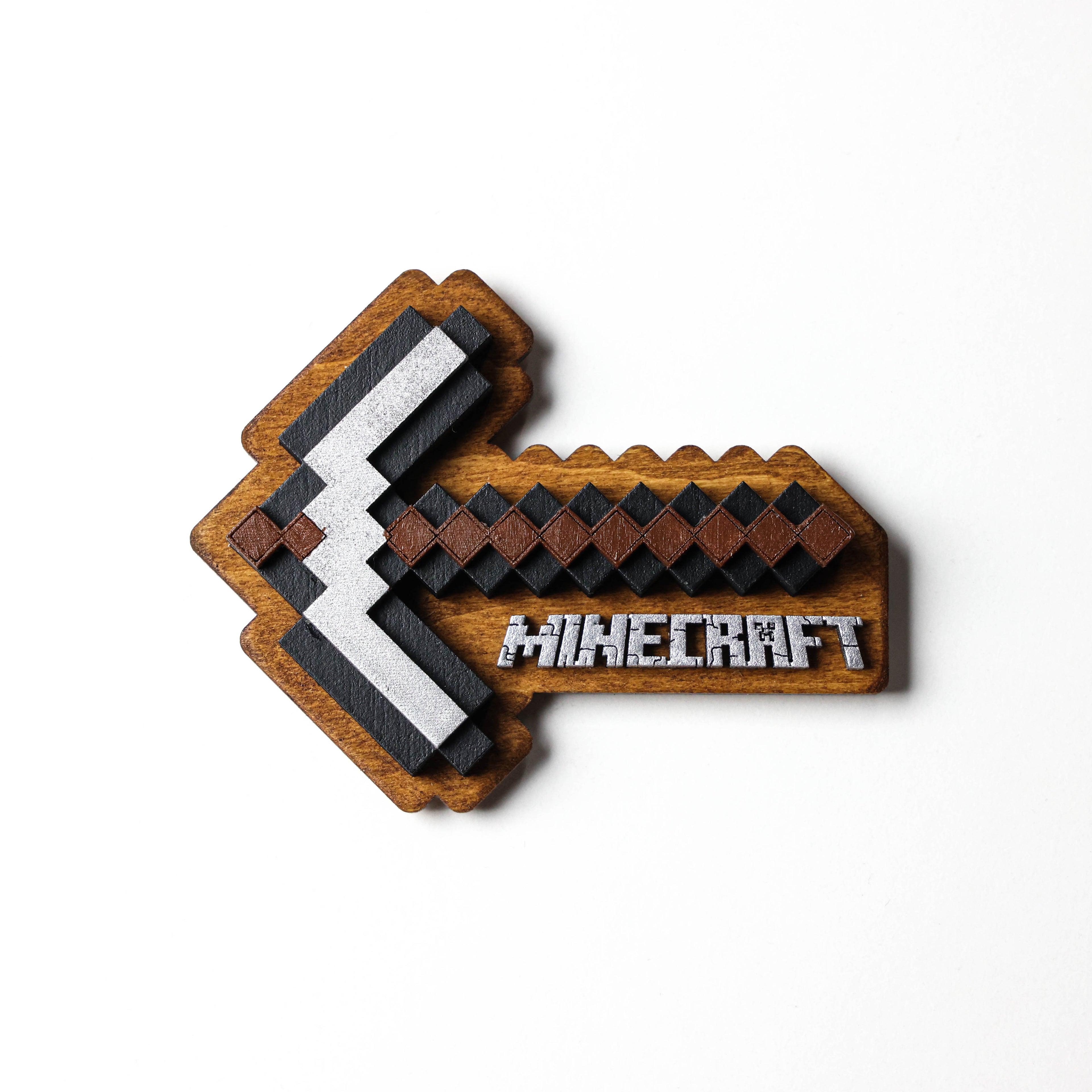 მაცივრის მაგნიტი: Minecraft Pickaxe