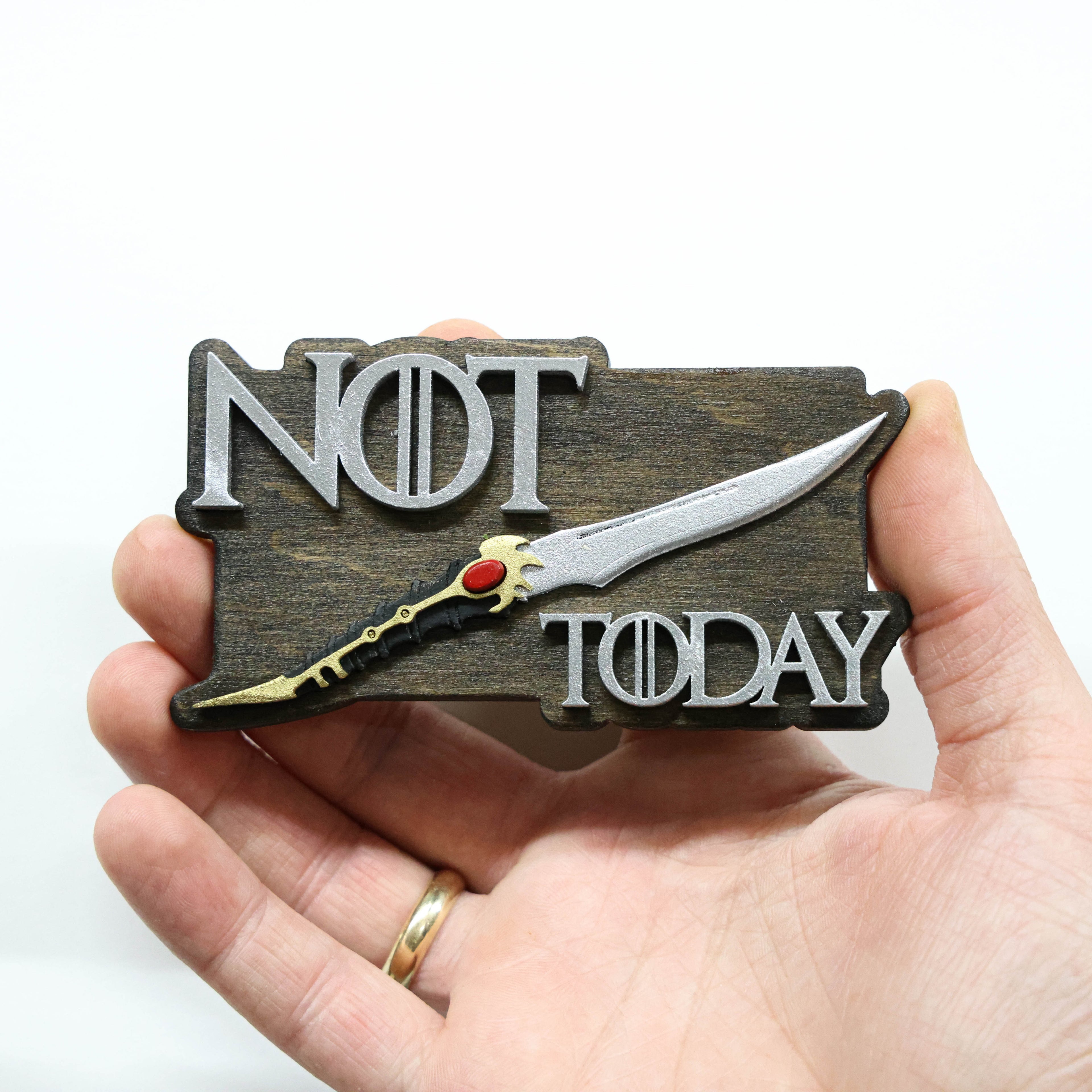 მაცივრის მაგნიტი: Game of Thrones - Not Today (რელიეფური)