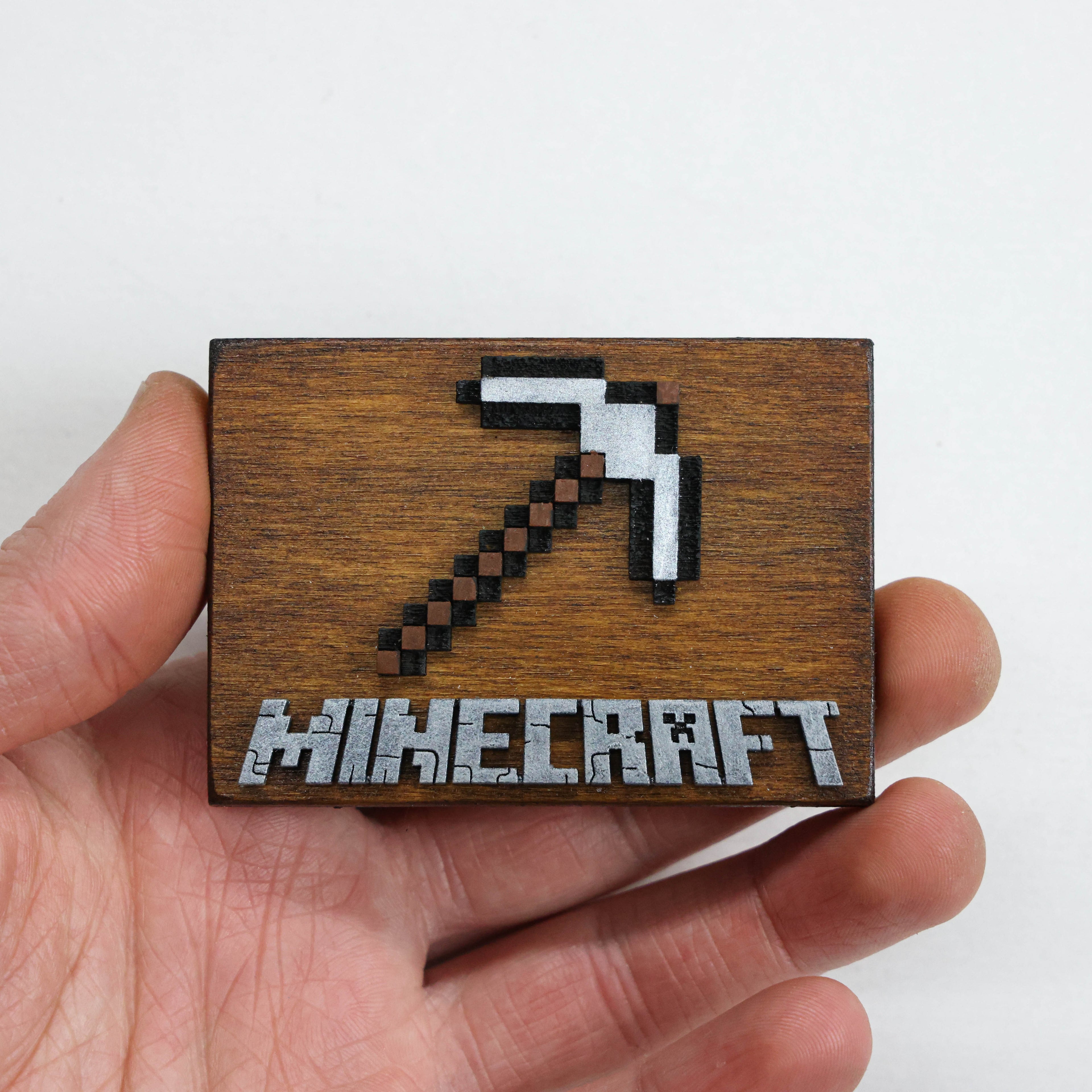 მაცივრის მაგნიტი: Minecraft Pickaxe mini