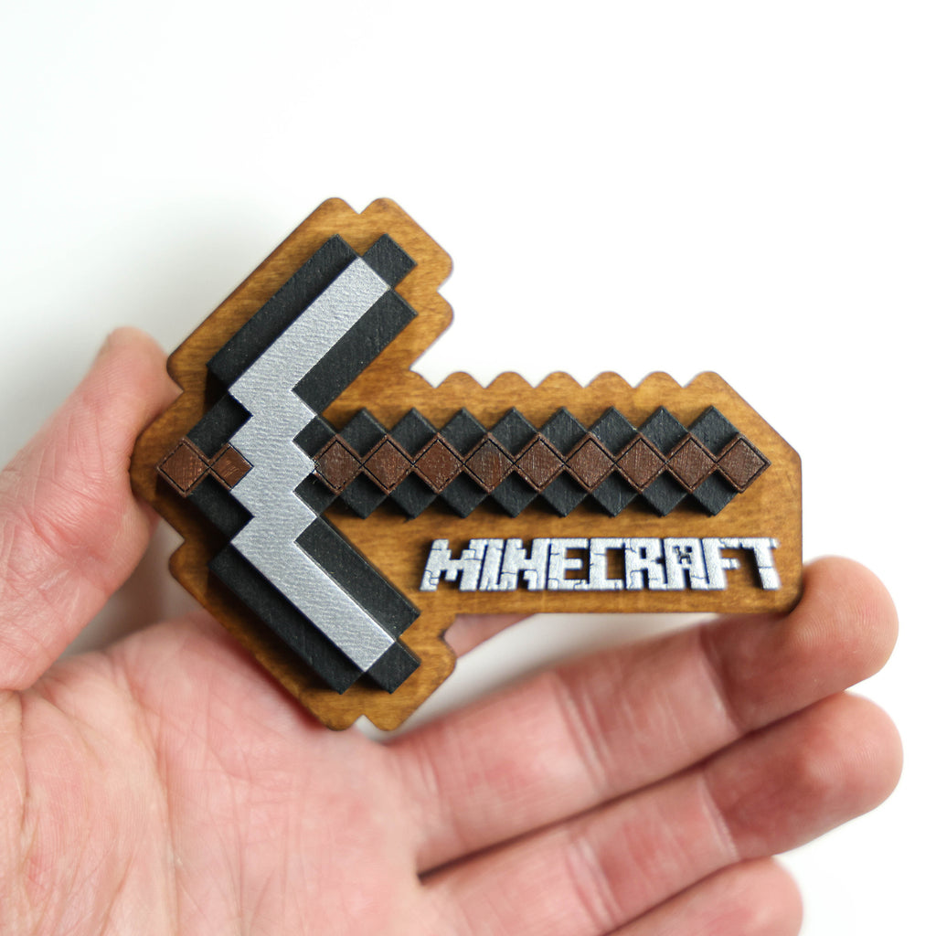 მაცივრის მაგნიტი: Minecraft Pickaxe
